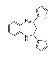 2,4-di(furan-2-yl)-2,3-dihydro-1H-benzo[b][1,4]diazepine Structure