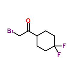 2-Bromo-1-(4,4-difluorocyclohexyl)ethanone structure