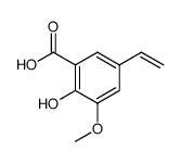 2-hydroxy-3-methoxy-5-vinylbenzoic acid结构式