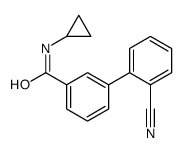 3-(2-cyanophenyl)-N-cyclopropylbenzamide结构式