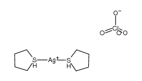 {Ag(tetrahydrothiophene)}ClO4结构式