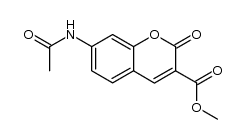 methyl 7-acetamidocoumarin-3-carboxylate Structure