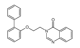 3-[2-(2-phenylphenoxy)ethyl]quinazolin-4-one结构式