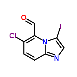6-Chloro-3-iodoimidazo[1,2-a]pyridine-5-carbaldehyde Structure