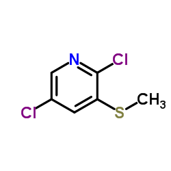 2,5-dichloro-3-(methylthio)pyridine structure