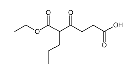 1-ethyl (+/-)-3-oxo-2-propylhexanedioate结构式