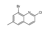 8-bromo-2-chloro-6-methyl-quinoline Structure