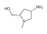 2-Pyrrolidinemethanol,4-amino-1-methyl-,(2S-cis)-(9CI) structure