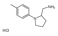 [1-(4-methylphenyl)pyrrolidin-2-yl]methanamine,hydrochloride Structure
