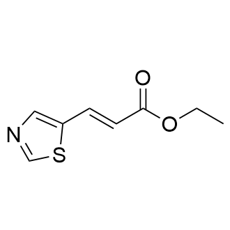 (E)-3-(噻唑-5-基)丙烯酸乙酯结构式