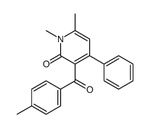 1,6-Dimethyl-3-(4-methylbenzoyl)-4-phenyl-2(1H)-pyridinone结构式