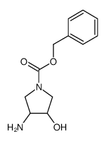 benzyl 3-amino-4-hydroxypyrrolidine-1-carboxylate结构式