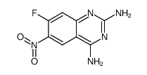 2,4-diamino-6-nitro-7-fluoroquinazoline Structure