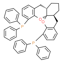 (-)-1,13-Bis(diphenyl)phosphino-(5aS,8aS,14aS)-5a,6,7,8,8a,9-hexahydro-5H-[1]benzopyrano [3,2-d]xanthene结构式