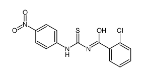 2-Chloro-N-[(4-nitrophenyl)carbamothioyl]benzamide结构式