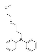 3-(2-methoxyethoxy)propyl-diphenylphosphane结构式