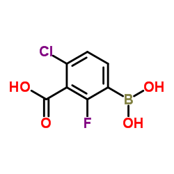 3-Carboxy-4-chloro-2-fluorophenylboronic acid picture