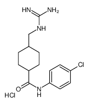 N-(4-chlorophenyl)-4-[(diaminomethylideneamino)methyl]cyclohexane-1-carboxamide,hydrochloride Structure