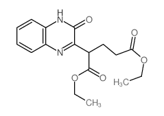 Pentanedioic acid,2-(3,4-dihydro-3-oxo-2-quinoxalinyl)-, 1,5-diethyl ester Structure