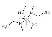 Cobalt(1+),dichlorobis(N-ethyl-1,2-ethanediamine-N,N')-, chloride, (OC-6-12)- (9CI)结构式