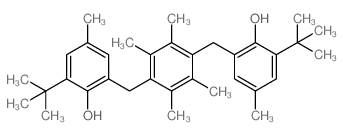 Phenol,2,2'-[(2,3,5,6-tetramethyl-1,4-phenylene)bis(methylene)]bis[6-(1,1-dimethylethyl)-4-methyl- structure