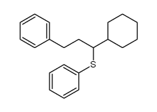 1-cyclohexyl-3-phenyl-1-propyl phenyl sulfide Structure