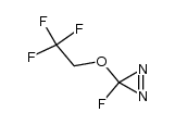 3H-Diazirine,3-fluoro-3-(2,2,2-trifluoroethoxy)-(9CI) Structure