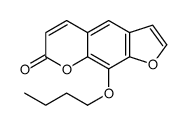 9-butoxyfuro[3,2-g]chromen-7-one结构式
