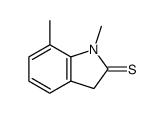 2H-Indole-2-thione,1,3-dihydro-1,7-dimethyl- Structure