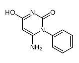 6-AMINO-1-PHENYL-1H-PYRIMIDINE-2,4-DIONE结构式