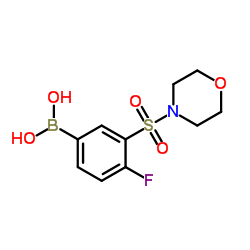 (4-fluoro-3-(morpholinosulfonyl)phenyl)boronic acid Structure