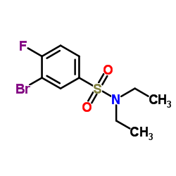 3-Bromo-N,N-diethyl-4-fluorobenzenesulfonamide Structure