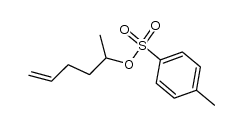 toluene-4-sulfonic acid 1-methylpent-4-enyl ester结构式