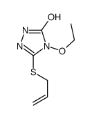 3H-1,2,4-Triazol-3-one,4-ethoxy-2,4-dihydro-5-(2-propenylthio)-(9CI) Structure