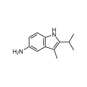 2-Isopropyl-3-methyl-1H-indol-5-amine structure