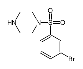 1-(3-Bromo-benzenesulfonyl)-piperazine structure