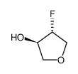Trans-4-Fluorotetrahydrofuran-3-Ol Structure