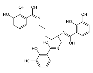 N-[(5S)-5,6-bis[(2,3-dihydroxybenzoyl)amino]hexyl]-2,3-dihydroxybenzamide Structure