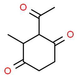 1,4-Cyclohexanedione, 2-acetyl-3-methyl- (9CI) structure
