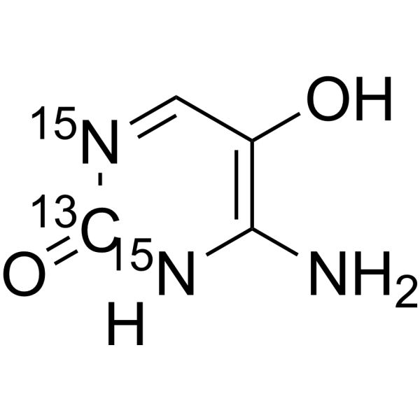 5-Hydroxycytosine-13C,15N2结构式