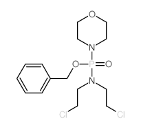 Phosphonamidic acid, N,N-bis(2-chloroethyl)-P-morpholino-, benzyl ester结构式