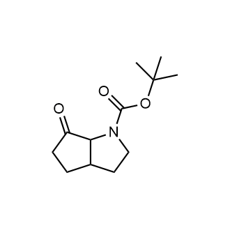 6-氧代六氢环戊[b]吡咯-1(2H)-羧酸叔丁酯结构式