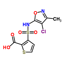 3-(N-(4-CHLORO-3-METHYLISOXAZOL-5-YL)SULFAMOYL)THIOPHENE-2-CARBOXYLIC ACID picture