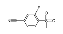 3-Fluoro-4-(methylsulphonyl)benzonitrile structure