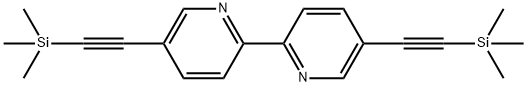 5,5'-双三甲基硅乙炔基-2,2'-联吡啶结构式