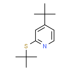 4-tert-Butyl-2-(tert-butylthio)pyridine structure