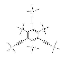 1,3,5-tris((trimethylsilyl)ethynyl)-2,4,6-tris(trimethylsilyl)benzene Structure
