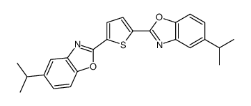 5-propan-2-yl-2-[5-(5-propan-2-yl-1,3-benzoxazol-2-yl)thiophen-2-yl]-1,3-benzoxazole结构式