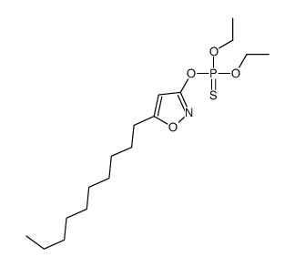 (5-decyl-1,2-oxazol-3-yl)oxy-diethoxy-sulfanylidene-λ5-phosphane结构式