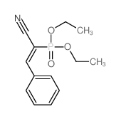 Diethyl 1-cyano-2-phenylvinylphosphonate结构式